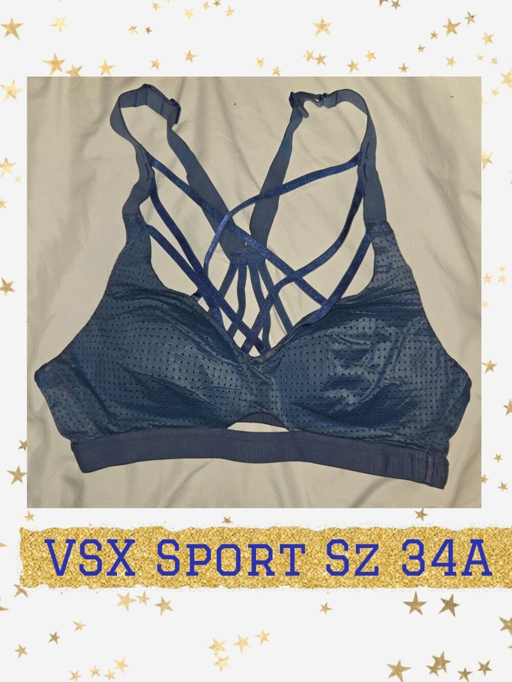 VSX Strappy Sports Bra Sz 34A